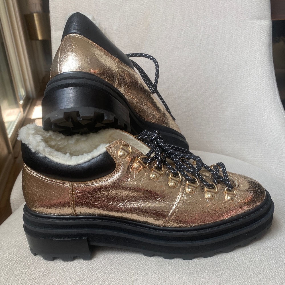 Schutz Shearling Winter Booties